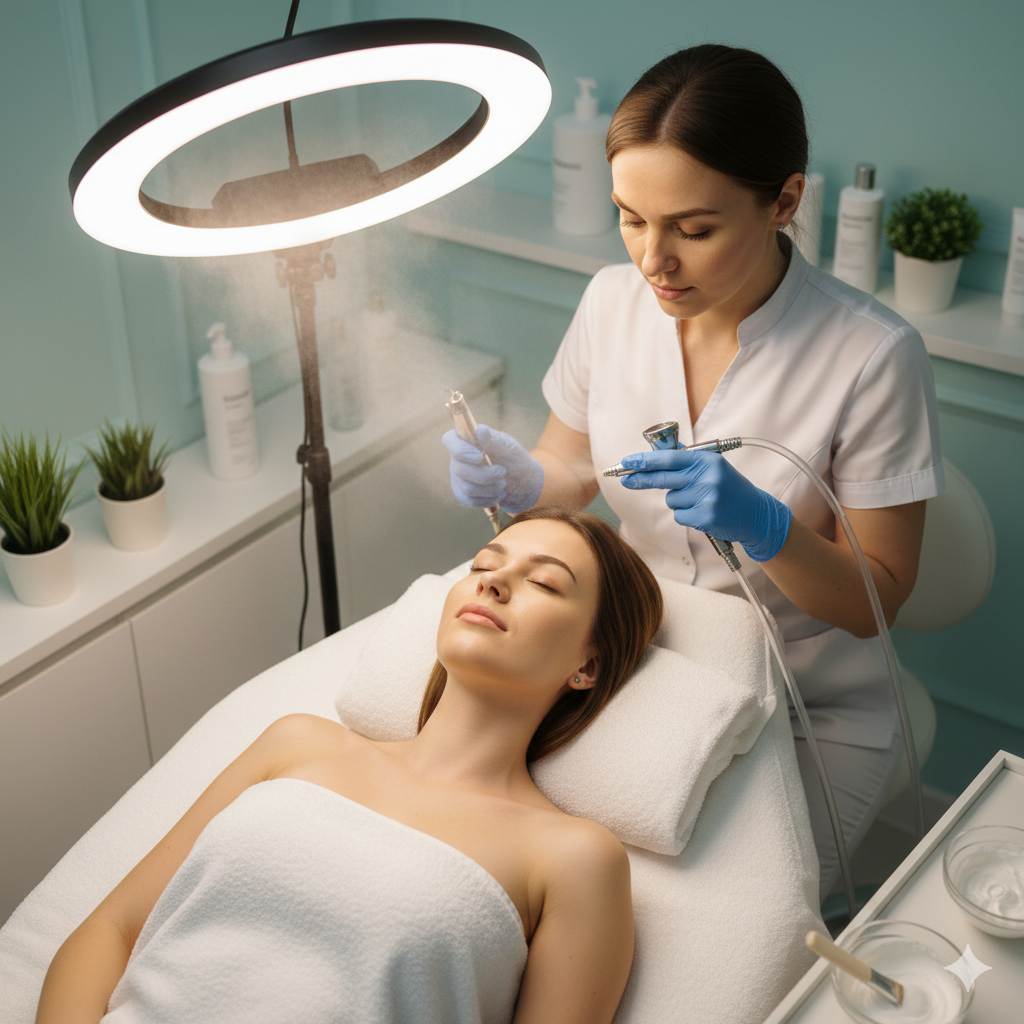 Clinical facial treatment at Elite MedAesthetic